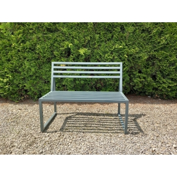 ŁAWKA wolnostojąca metalowa Z OPARCIEM